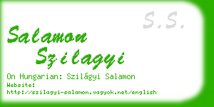 salamon szilagyi business card