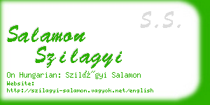 salamon szilagyi business card